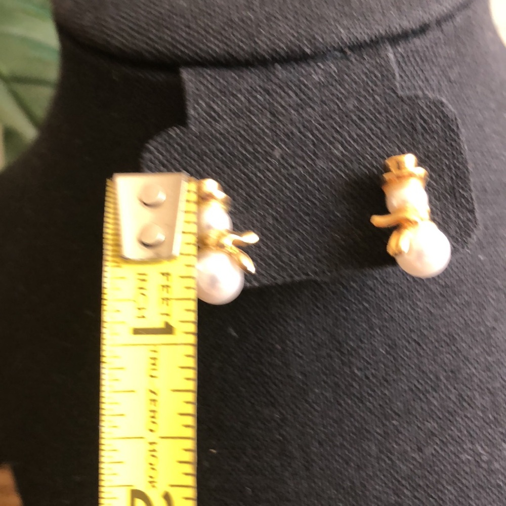 Vintage Snowman Post Earrings - Picture 3 of 3